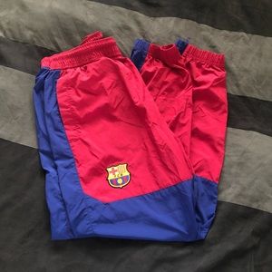 Nike Barcelona swishy track pants joggers
